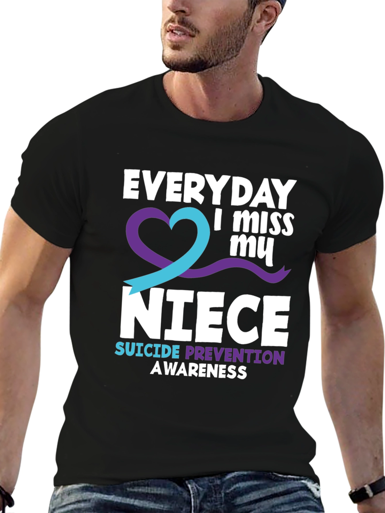 Everyday I Miss My Niece Suicide Prevention Awareness T-Shirt