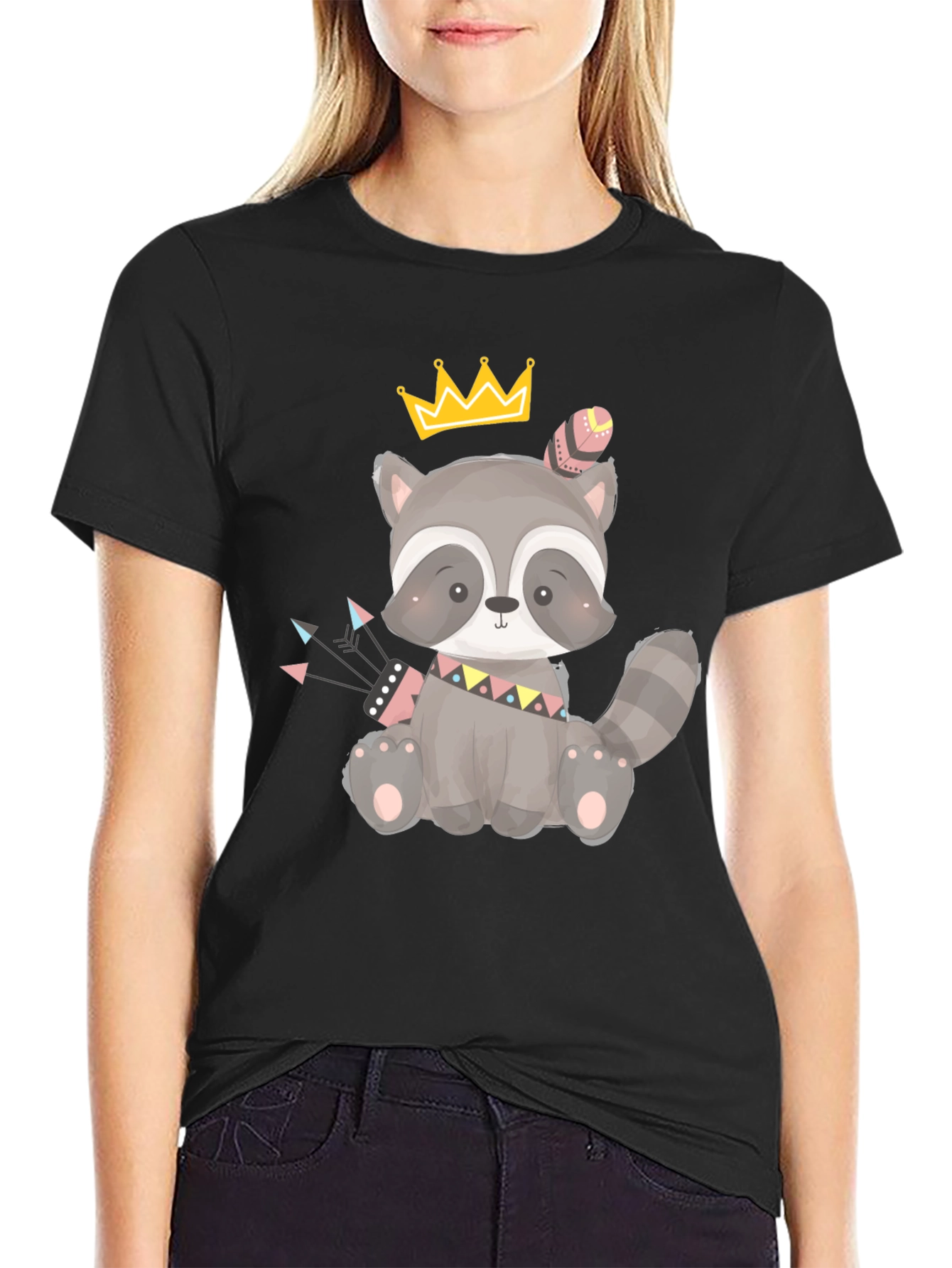 Cute Raccoon King T-Shirt