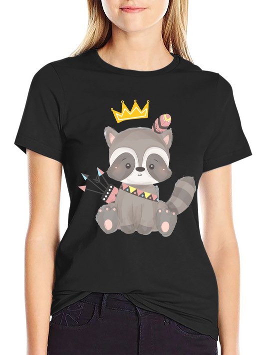 Cute Raccoon King T-Shirt