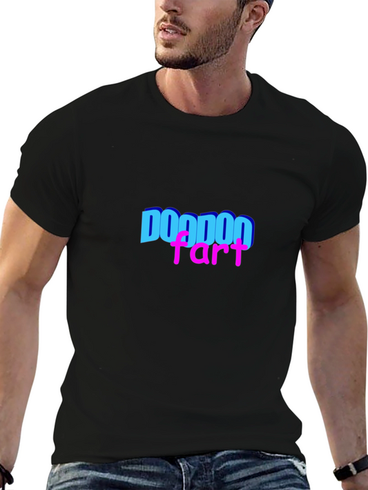 Doodoo Fart Graphic Tee - Black Casual T-Shirt