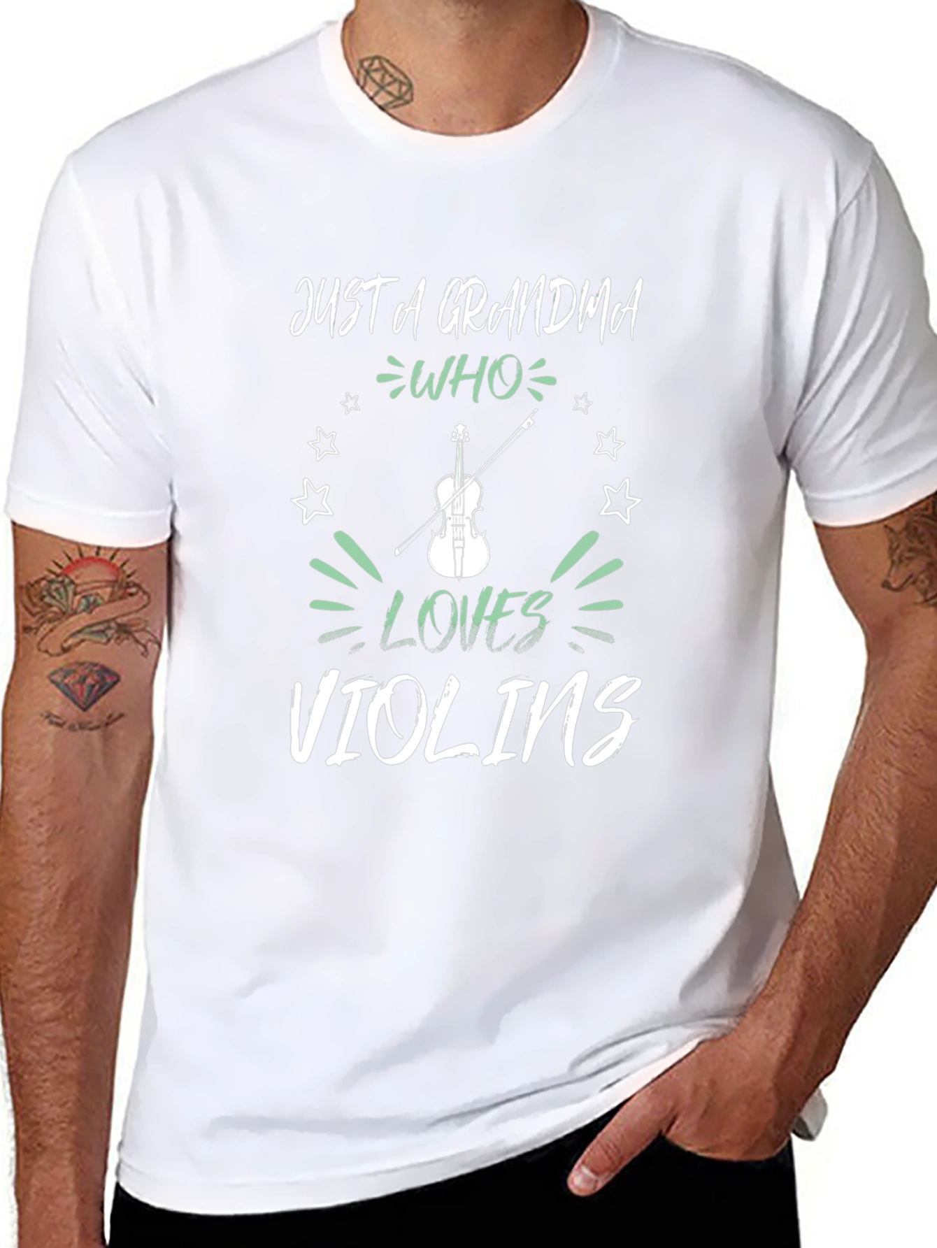 Grandma Who Loves Violins T-Shirt