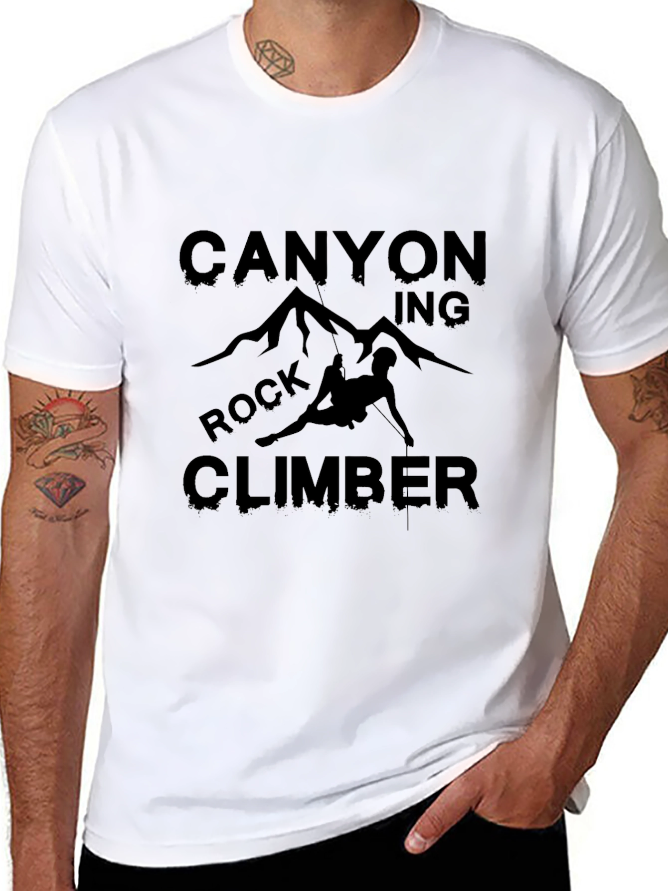 Canyon Rock Climber Graphic T-Shirt