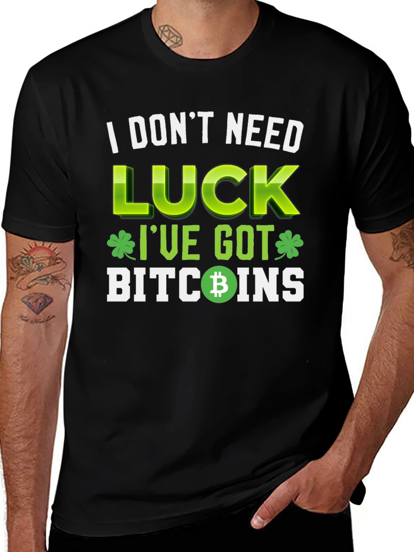 Lucky Bitcoin St. Patricks Day T-Shirt