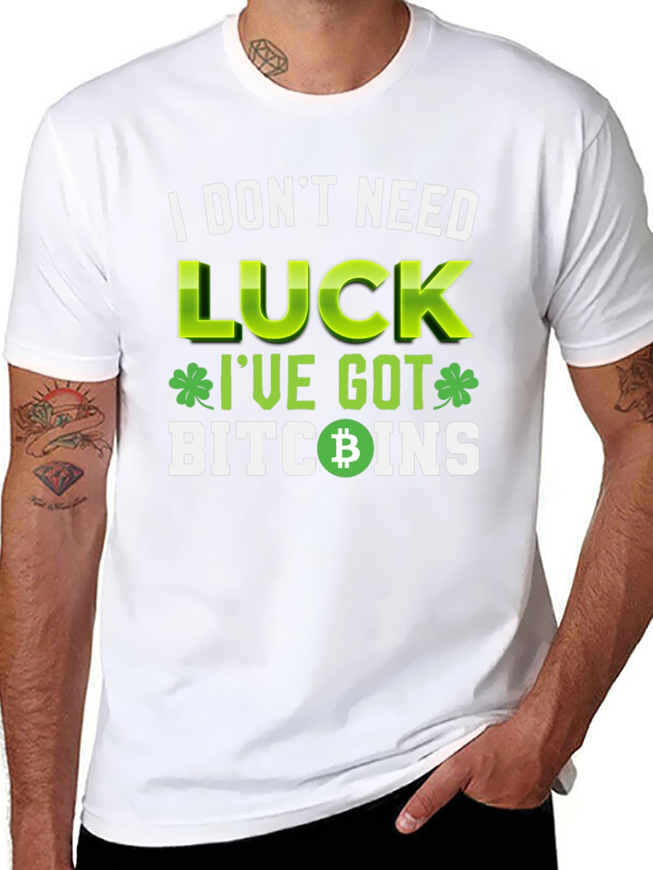 Lucky Bitcoin St. Patricks Day T-Shirt