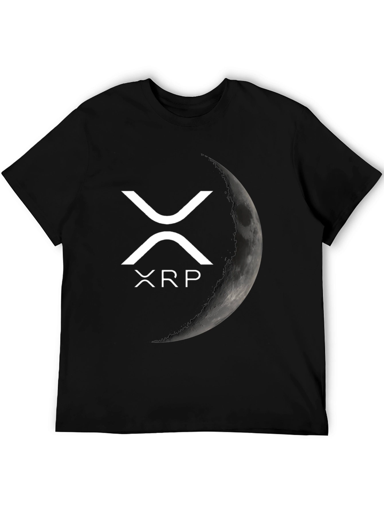 Ripple XRP Moon Crypto T-Shirt - Black