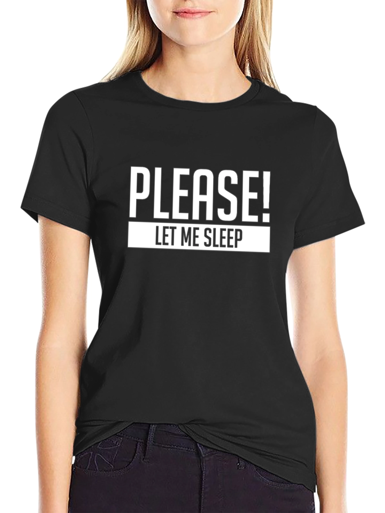 Funny Sleep T-Shirt - Please! Let Me Sleep