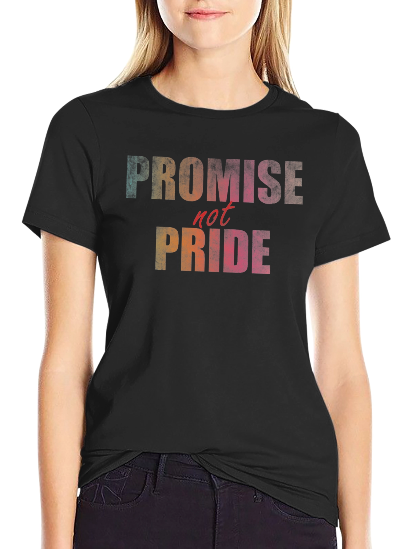 Promise Not Pride Graphic Tee - Black