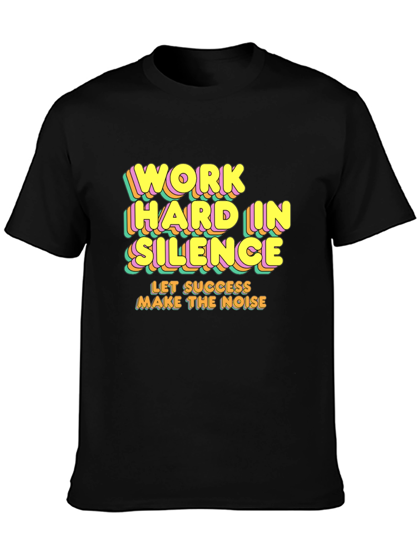 Motivational T-Shirt - Work Hard In Silence