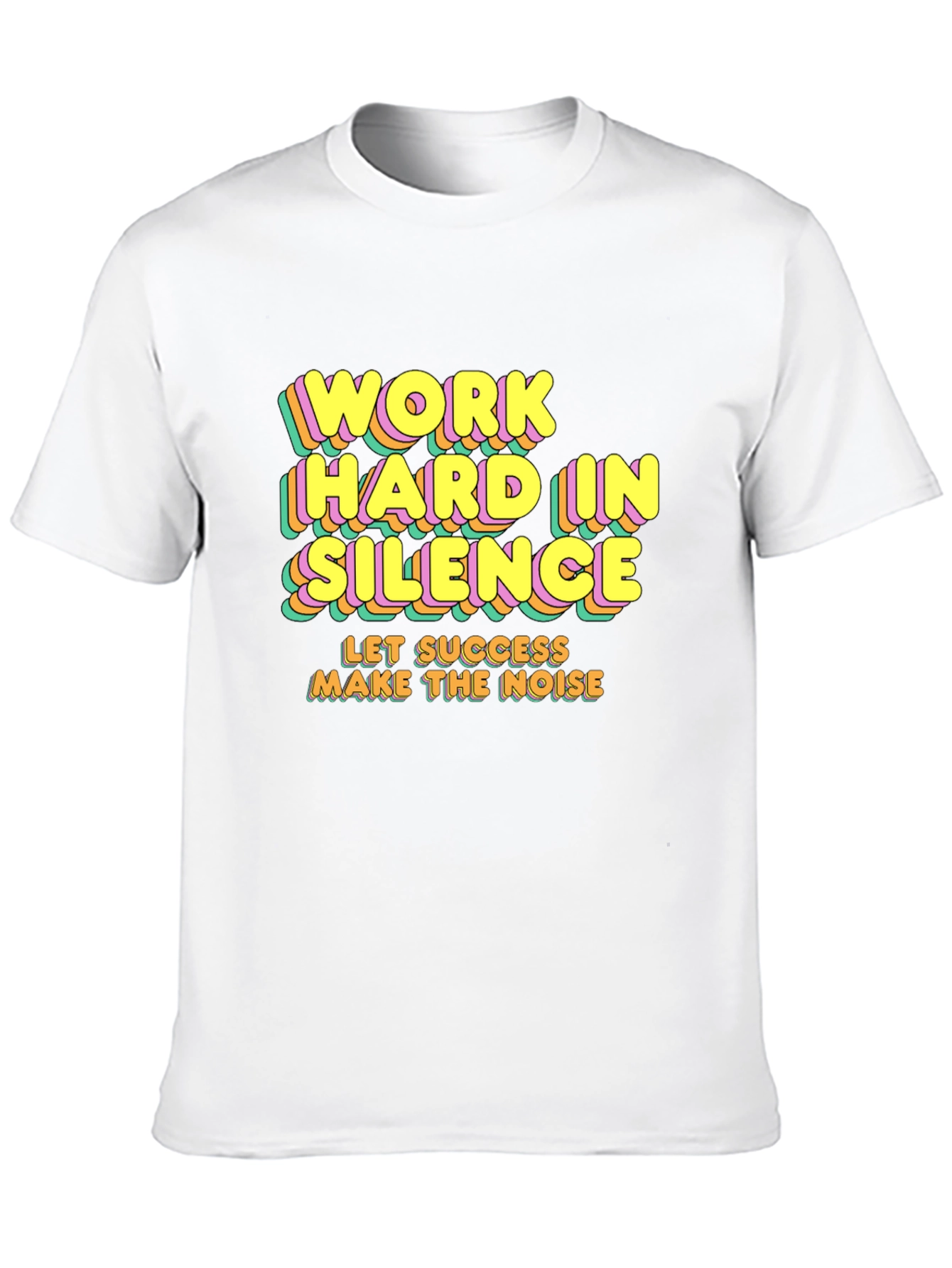 Motivational T-Shirt - Work Hard In Silence