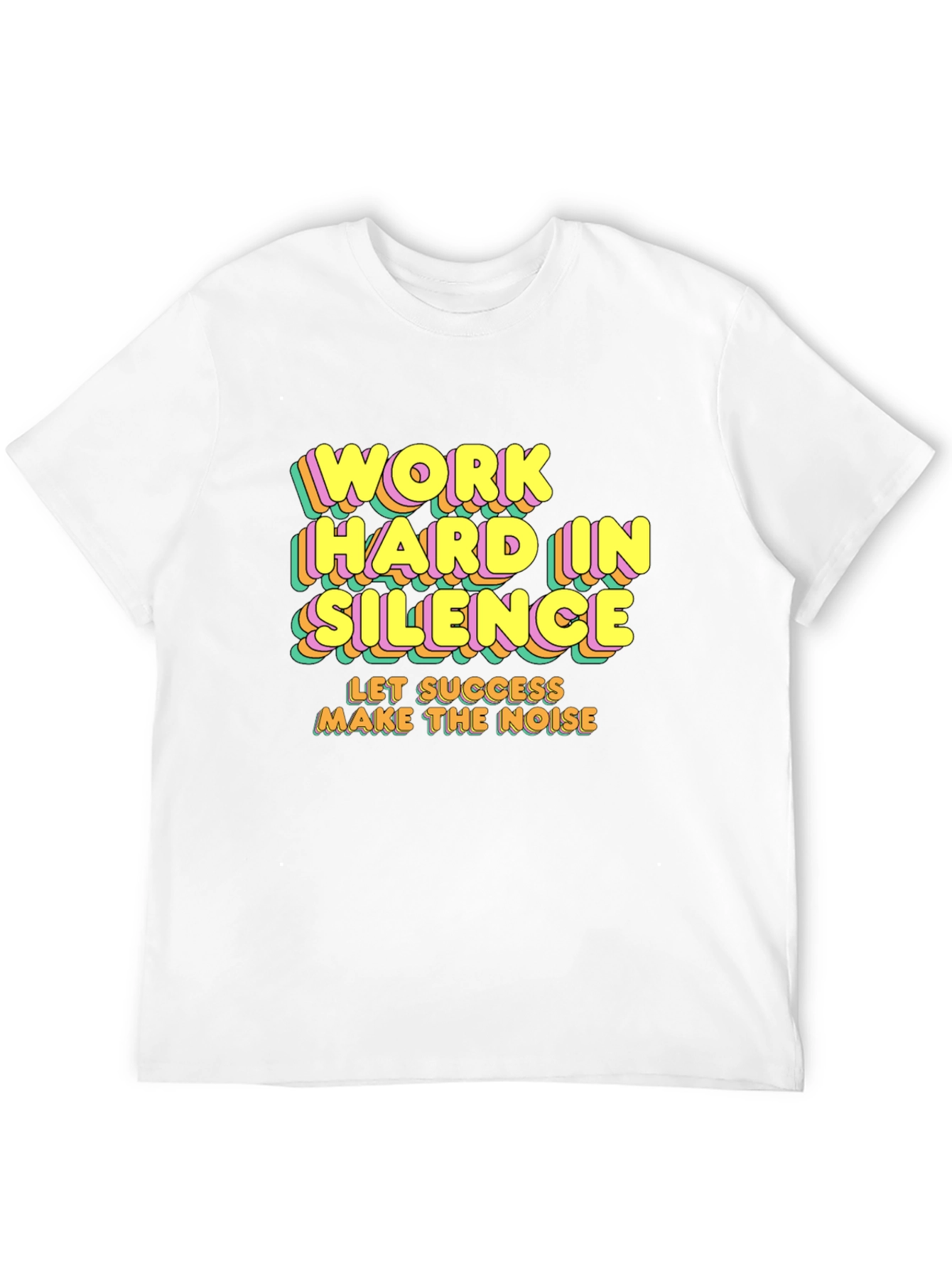 Motivational T-Shirt - Work Hard In Silence