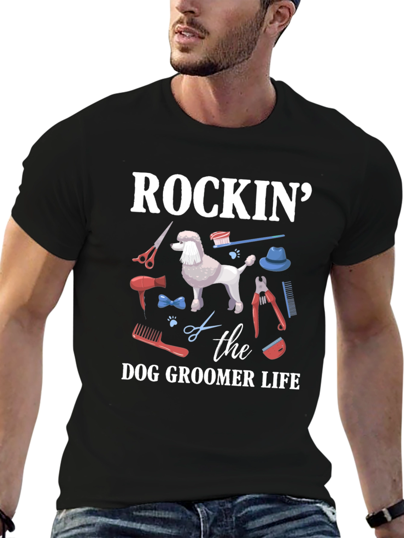 Rockin the Dog Groomer Life T-Shirt