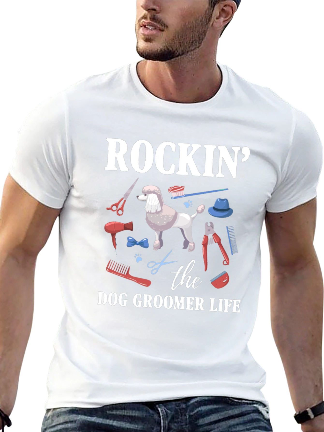 Rockin the Dog Groomer Life T-Shirt