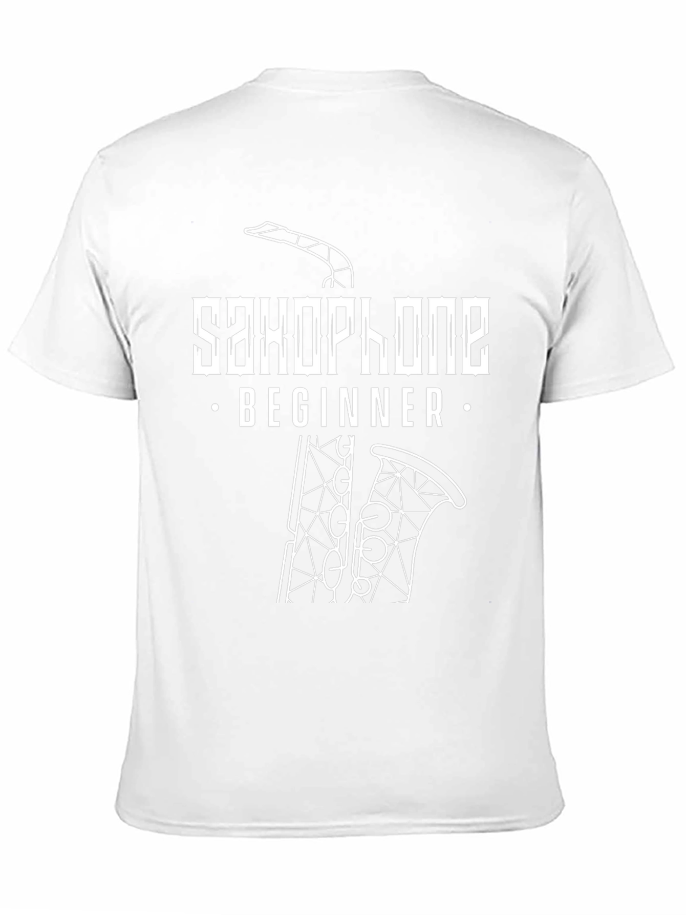 Saxophone Beginner Graphic T-Shirt - Black