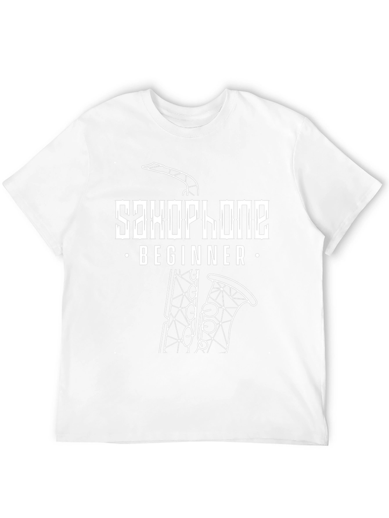 Saxophone Beginner Graphic T-Shirt - Black
