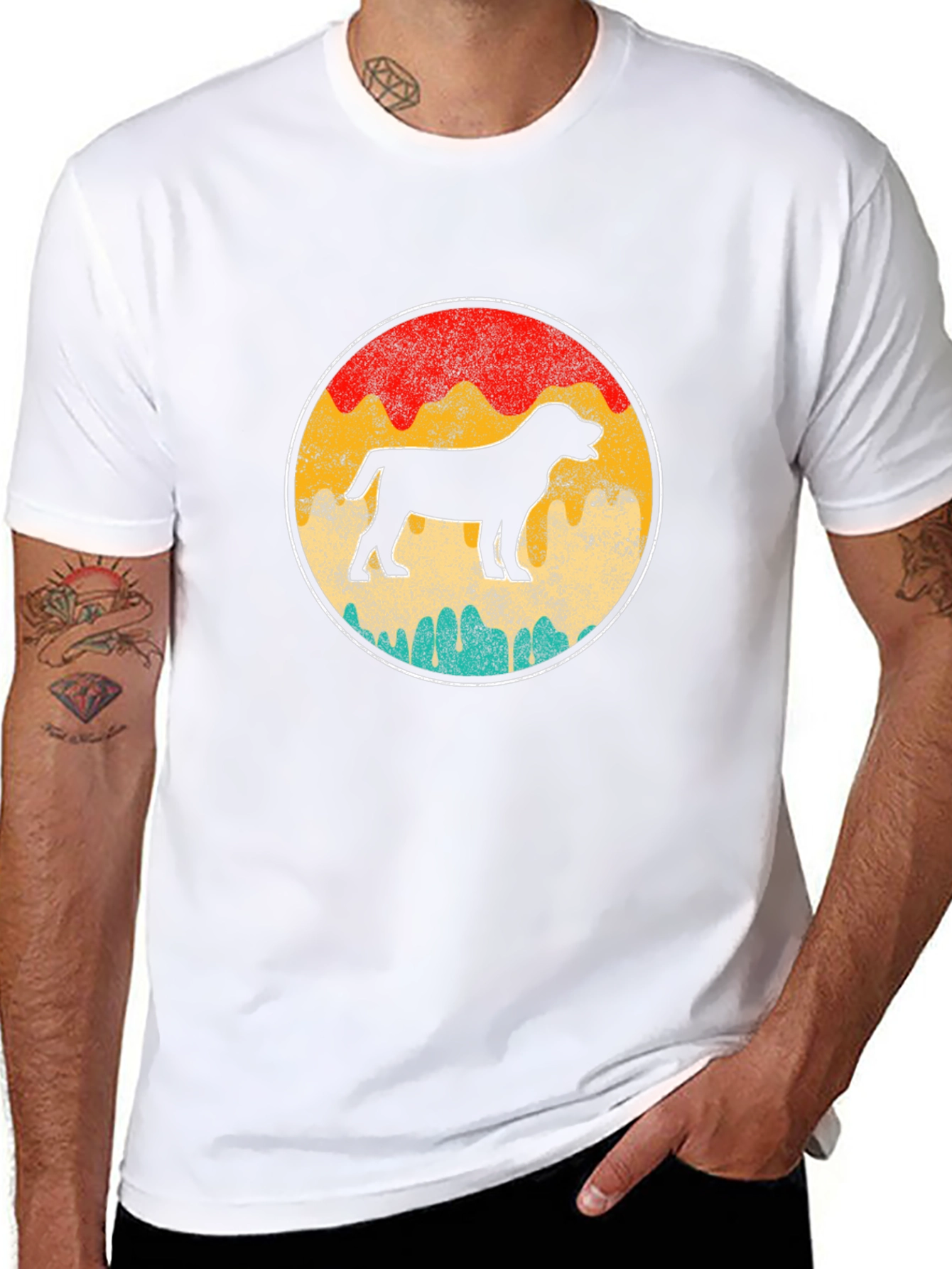 Retro Rottweiler Dog Lover T-Shirt