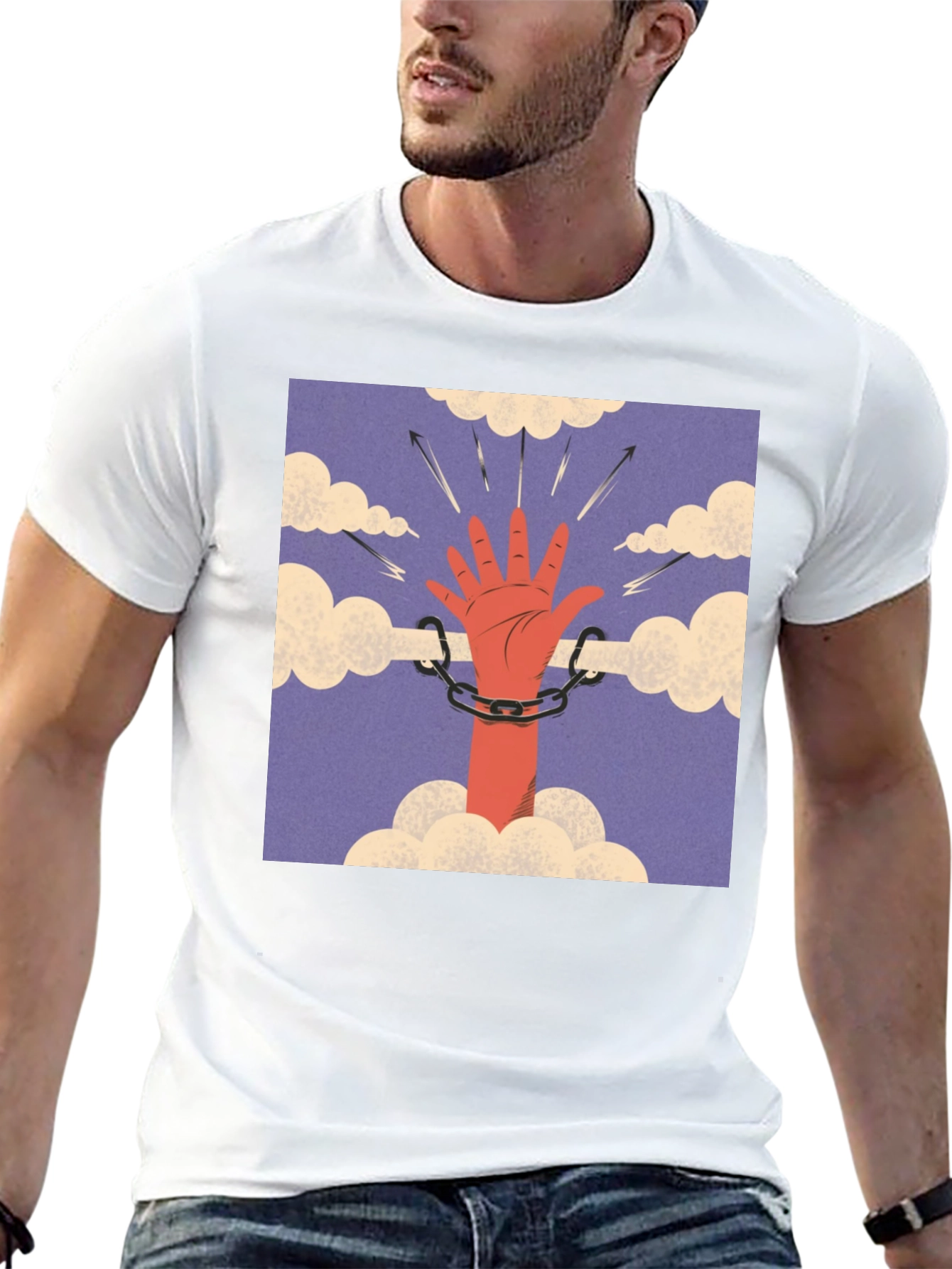 Hand in Chains Graphic Tee - Freedom Quest