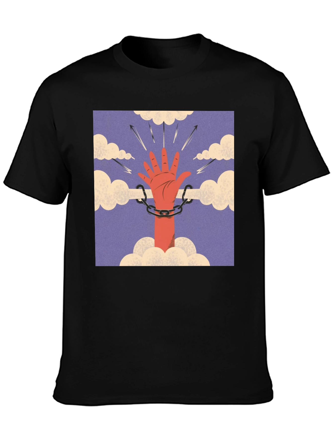 Hand in Chains Graphic Tee - Freedom Quest