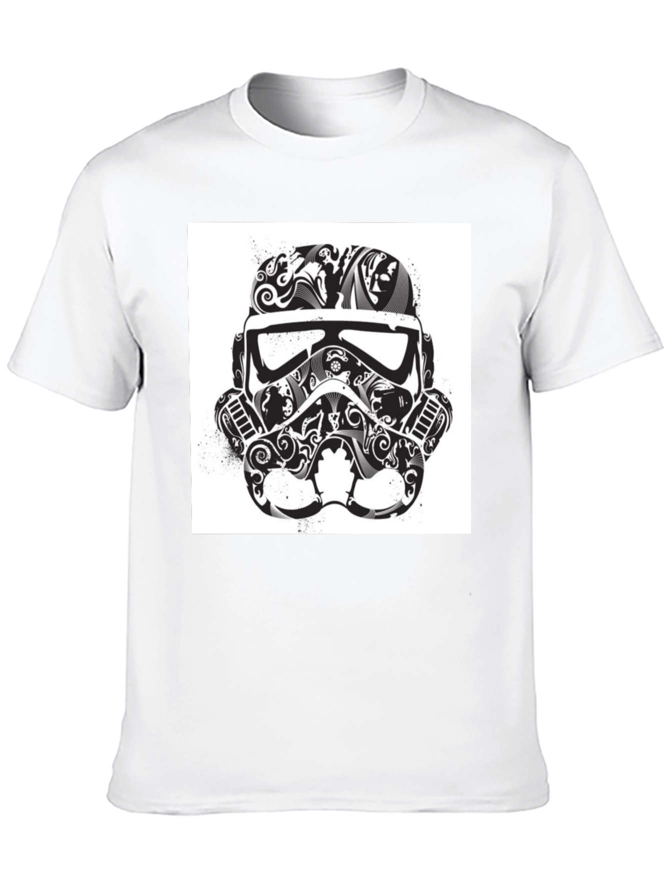 Stormtrooper Helmet Graphic Tee - Black T-Shirt