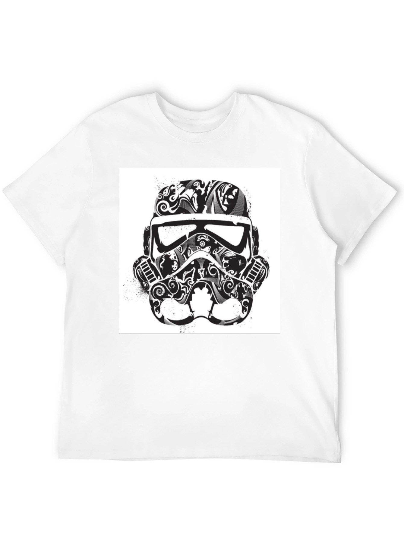 Stormtrooper Helmet Graphic Tee - Black T-Shirt