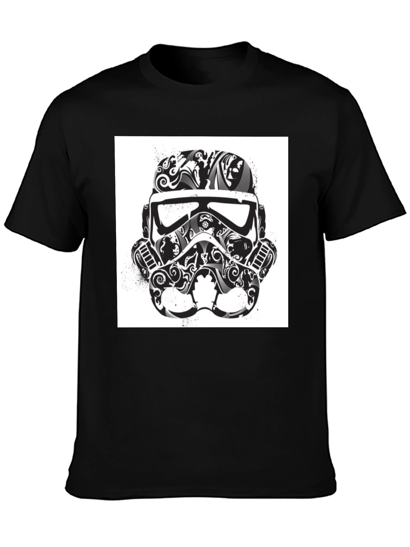 Stormtrooper Helmet Graphic Tee - Black T-Shirt