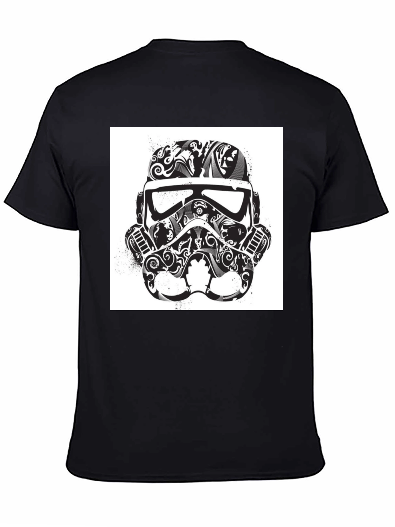 Stormtrooper Helmet Graphic Tee - Black T-Shirt
