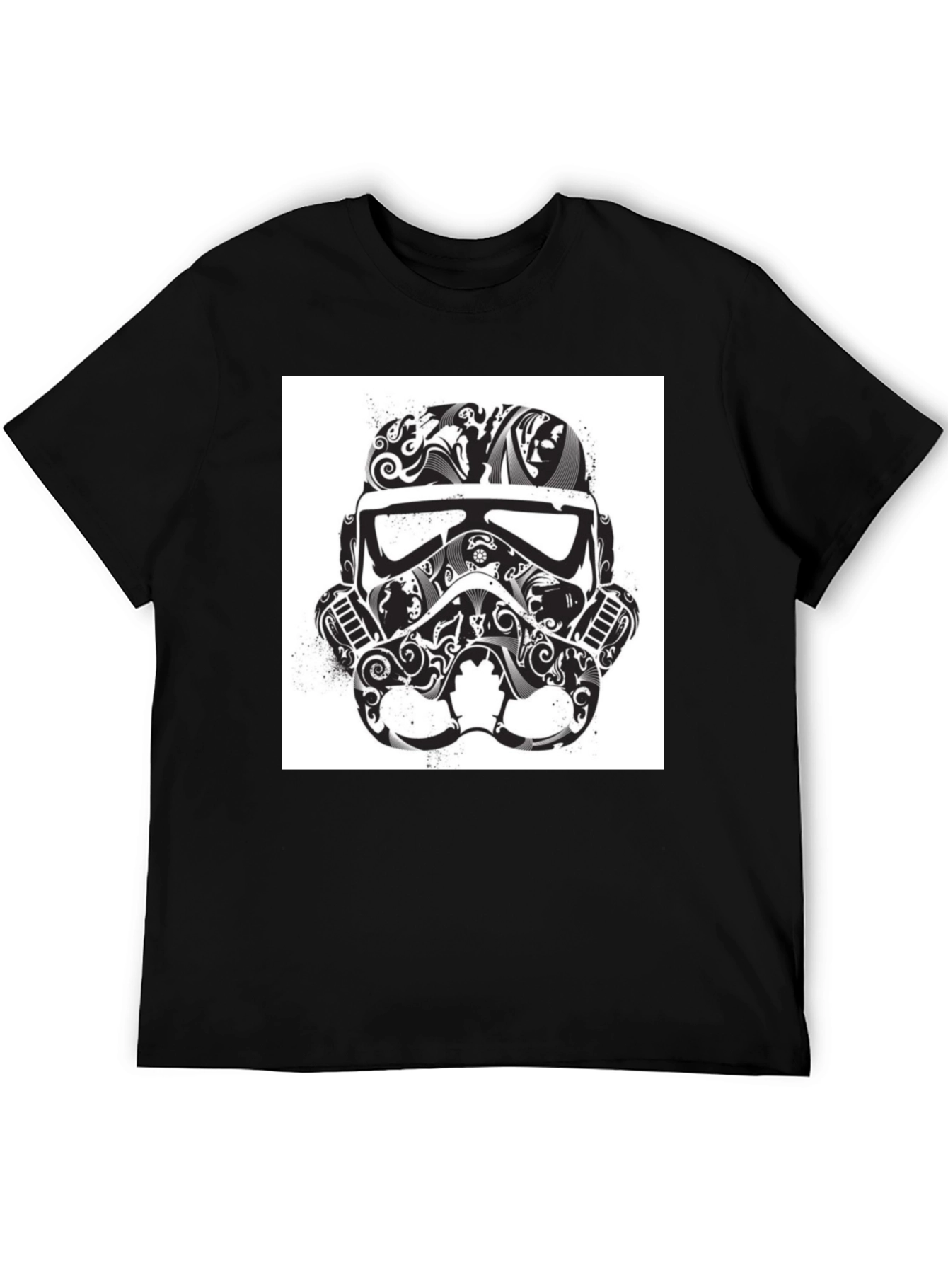 Stormtrooper Helmet Graphic Tee - Black T-Shirt