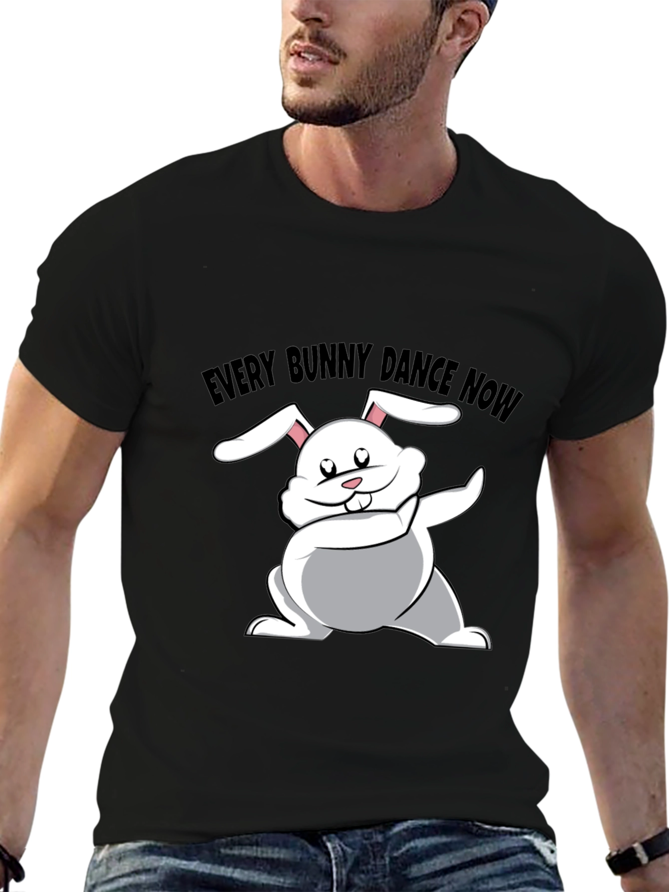 Every Bunny Dance Now Black T-Shirt