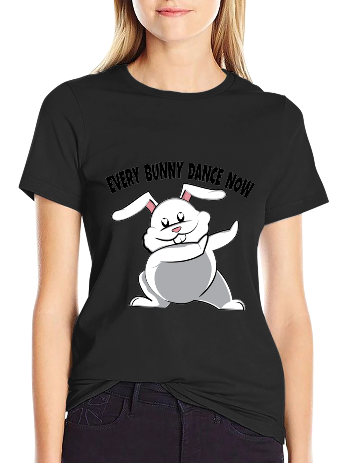Every Bunny Dance Now Black T-Shirt