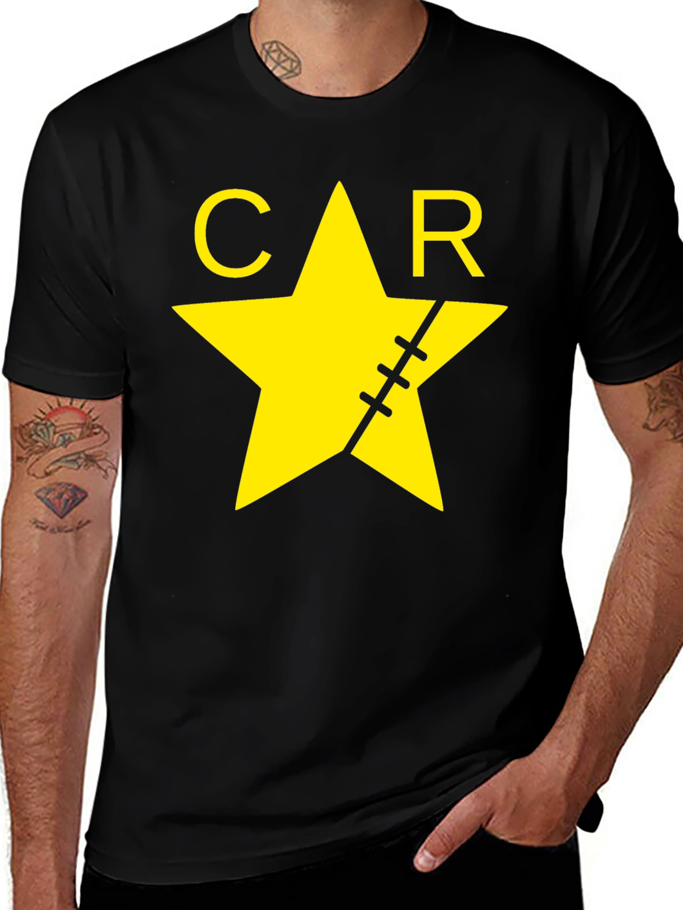 Scar Star Black T-Shirt