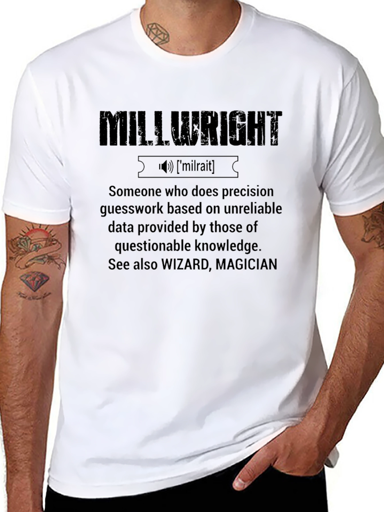 Millwright Definition T-Shirt - Precision Guesswork