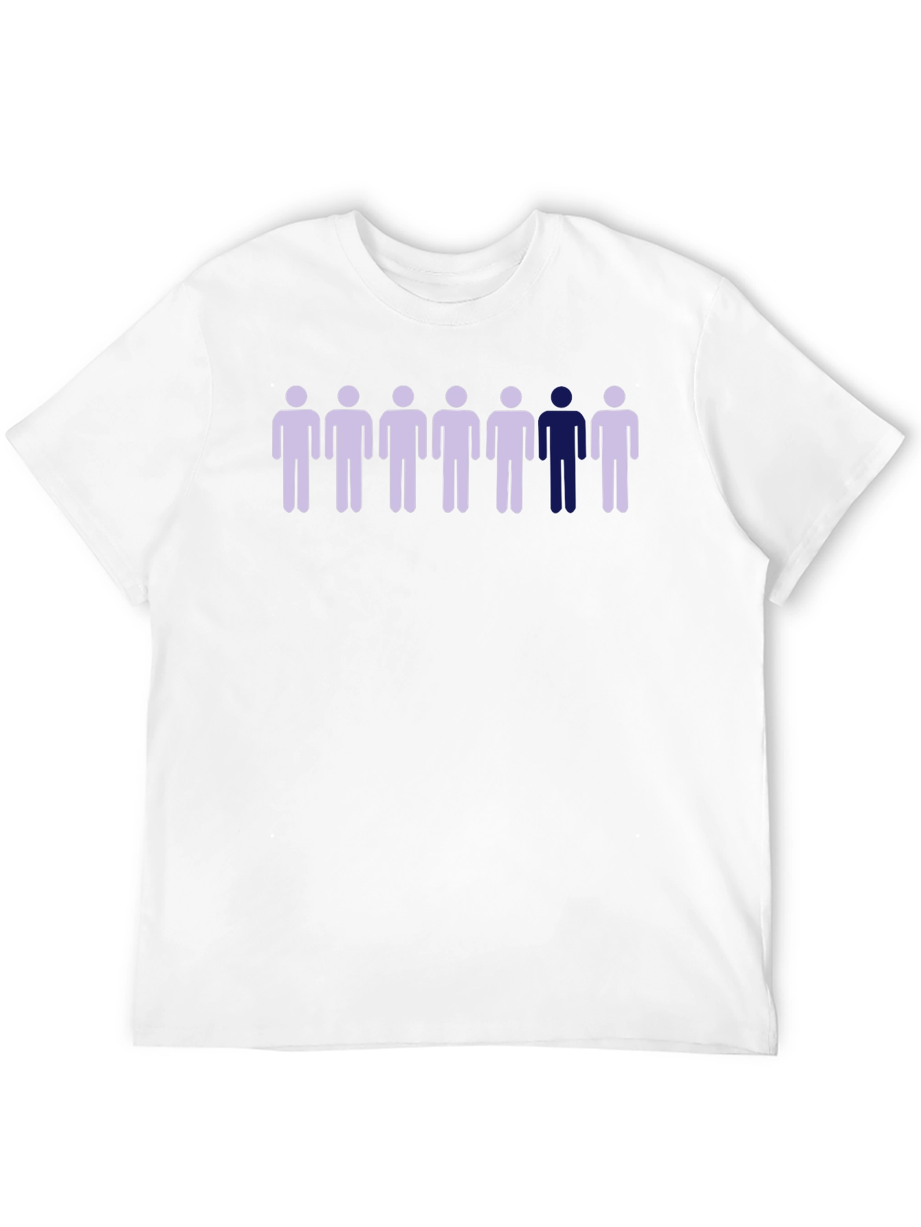 Unique Stick Figure Graphic Tee - Black Cotton Shirt