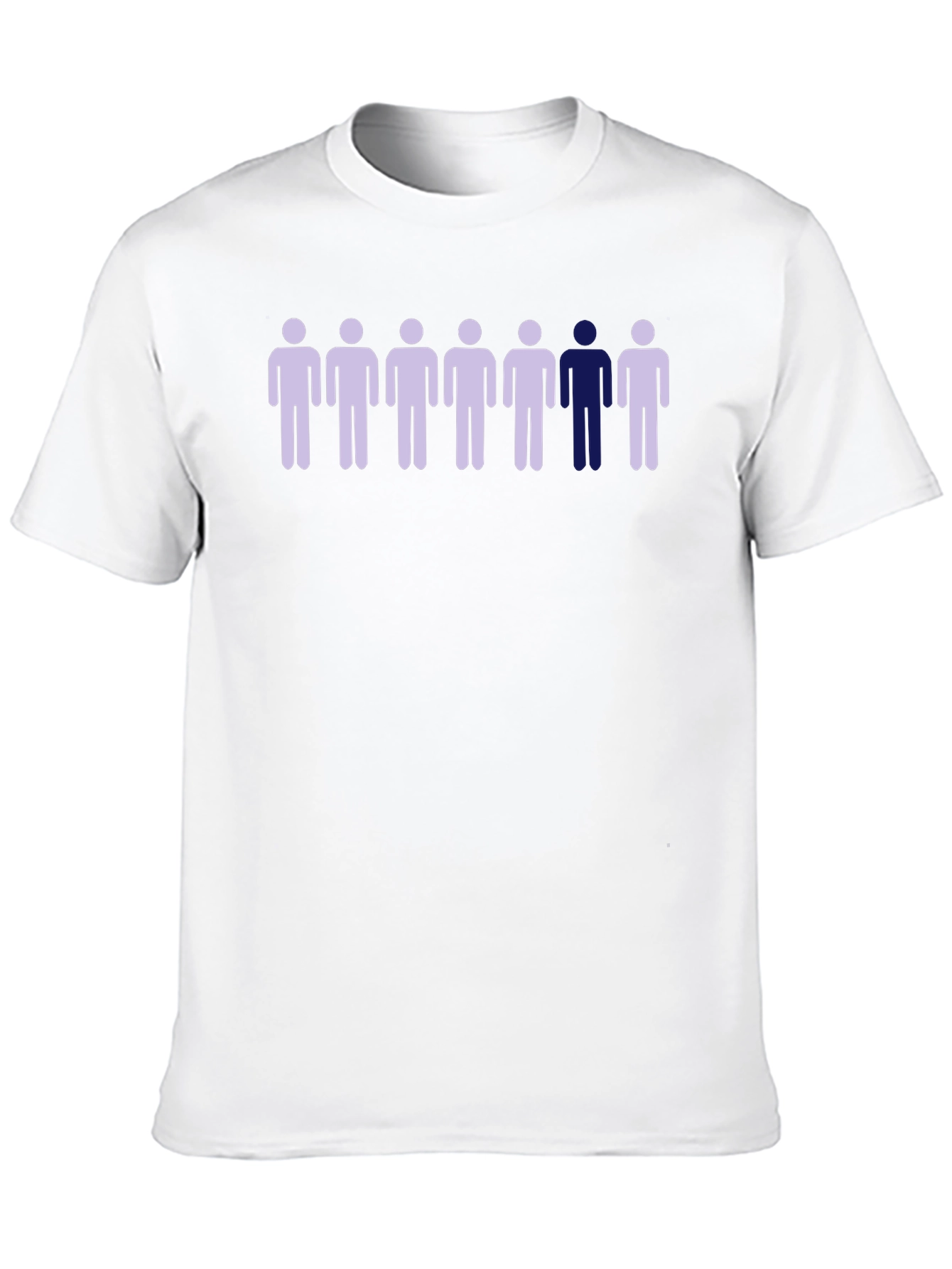 Unique Stick Figure Graphic Tee - Black Cotton Shirt