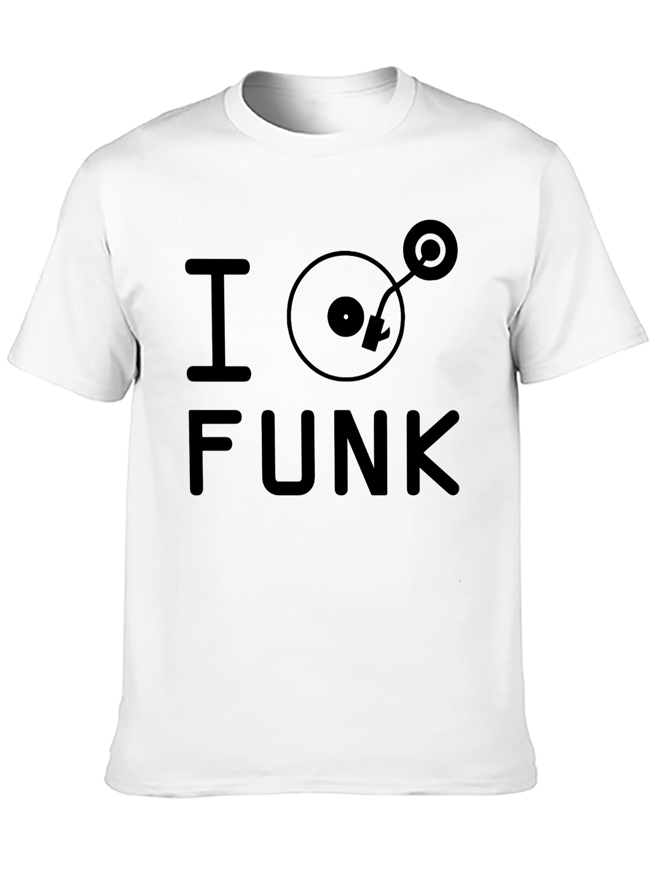 I Turntable Funk Black Graphic Tee