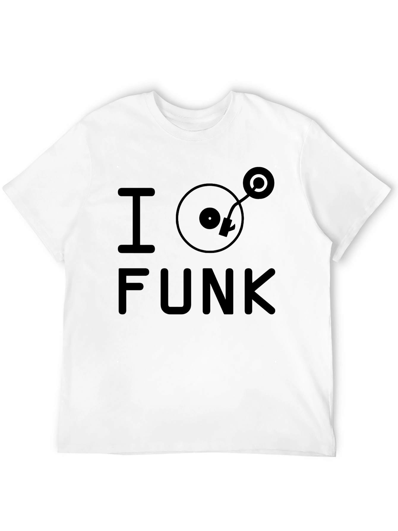 I Turntable Funk Black Graphic Tee
