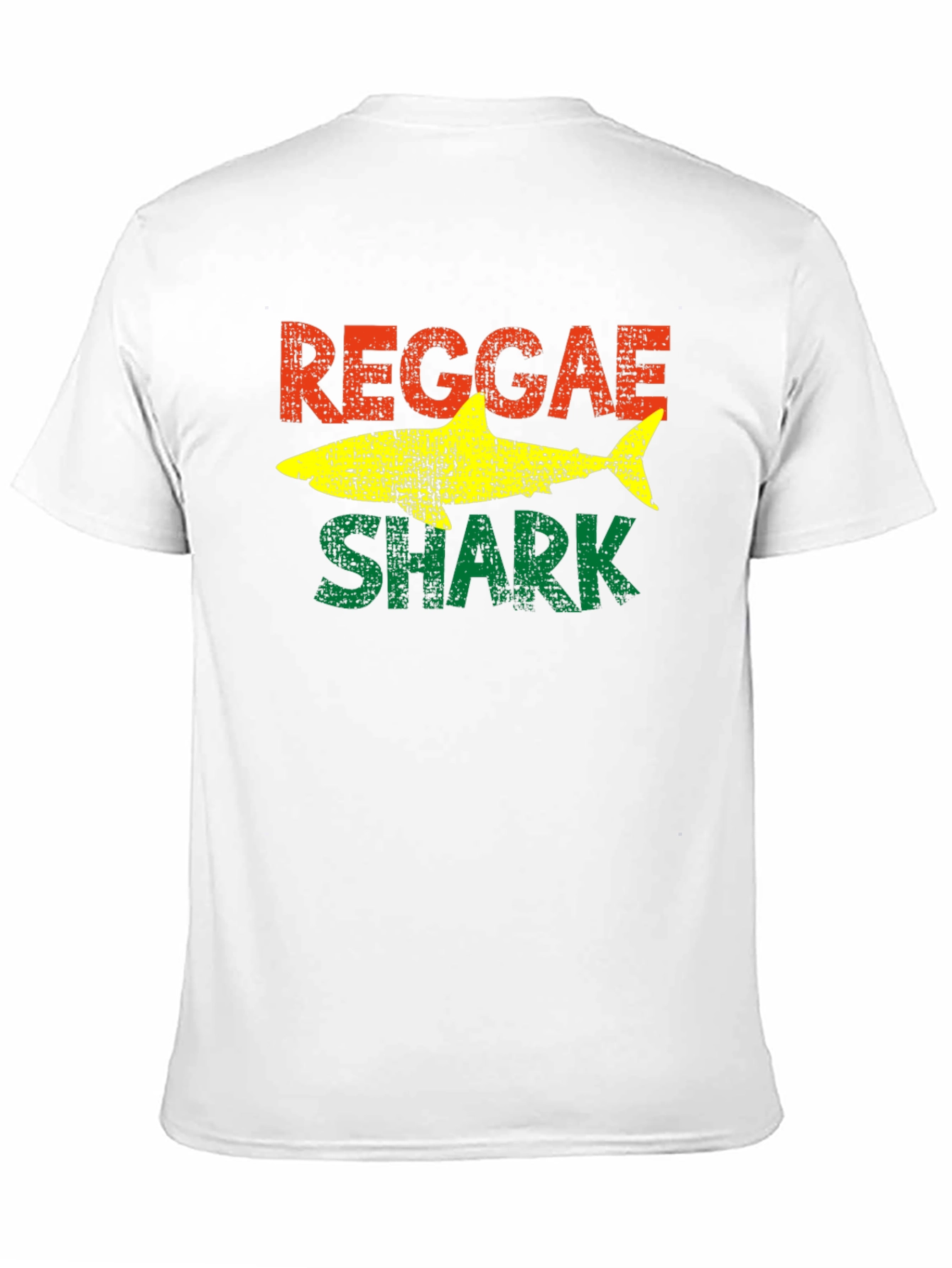 Reggae Shark Graphic Tee - Rasta Inspired T-Shirt
