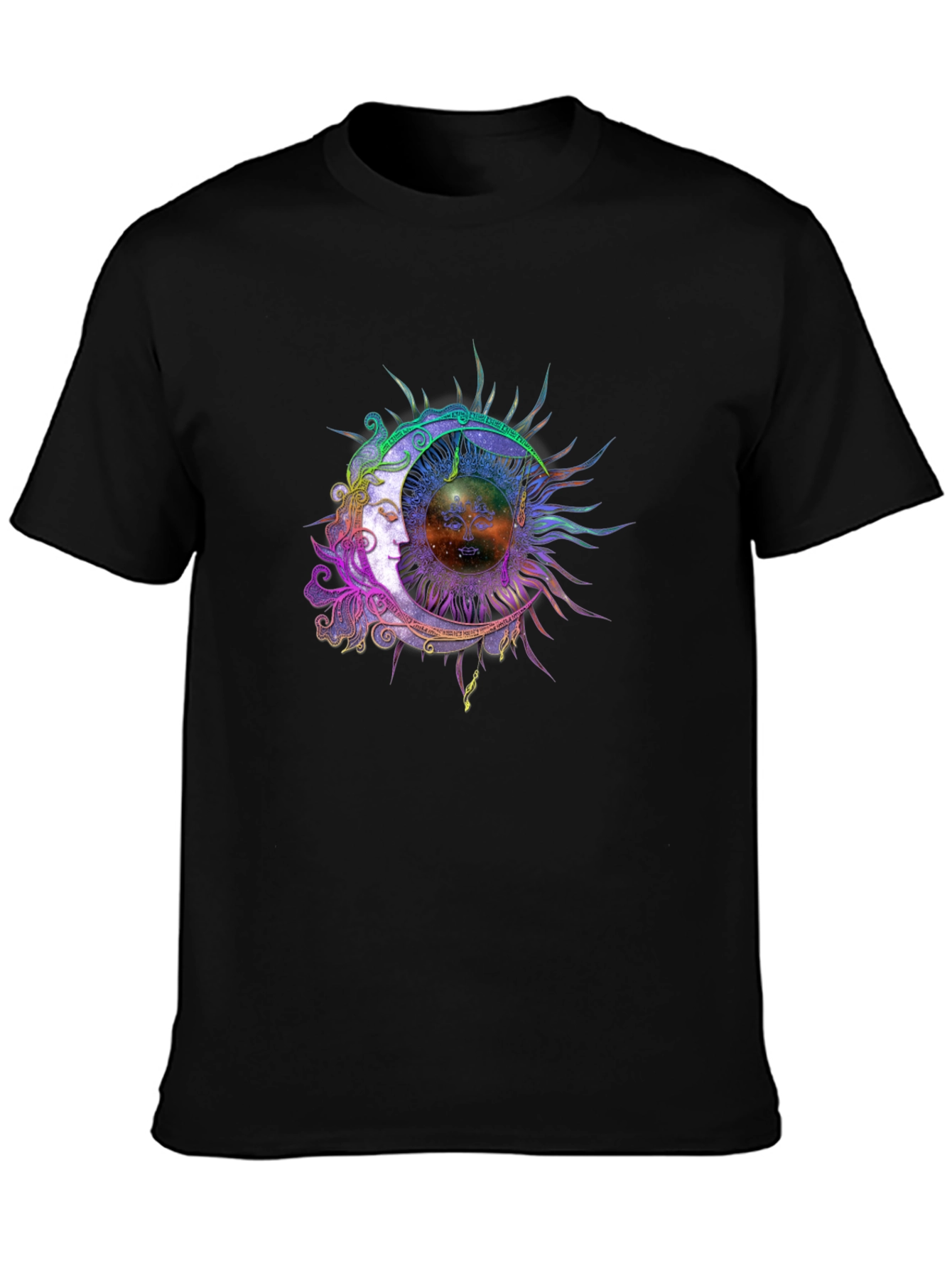 Celestial Sun & Moon Graphic T-Shirt
