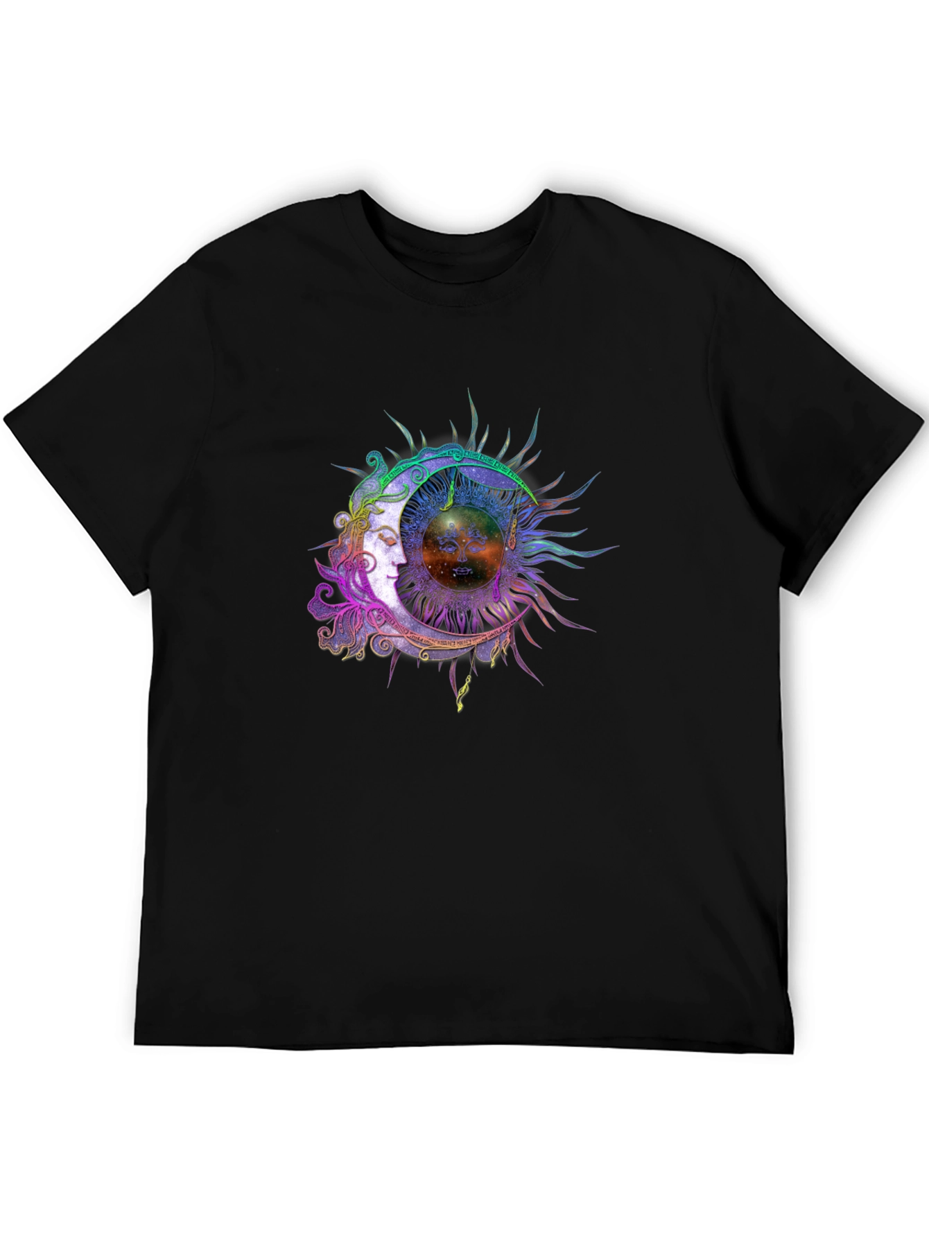 Celestial Sun & Moon Graphic T-Shirt