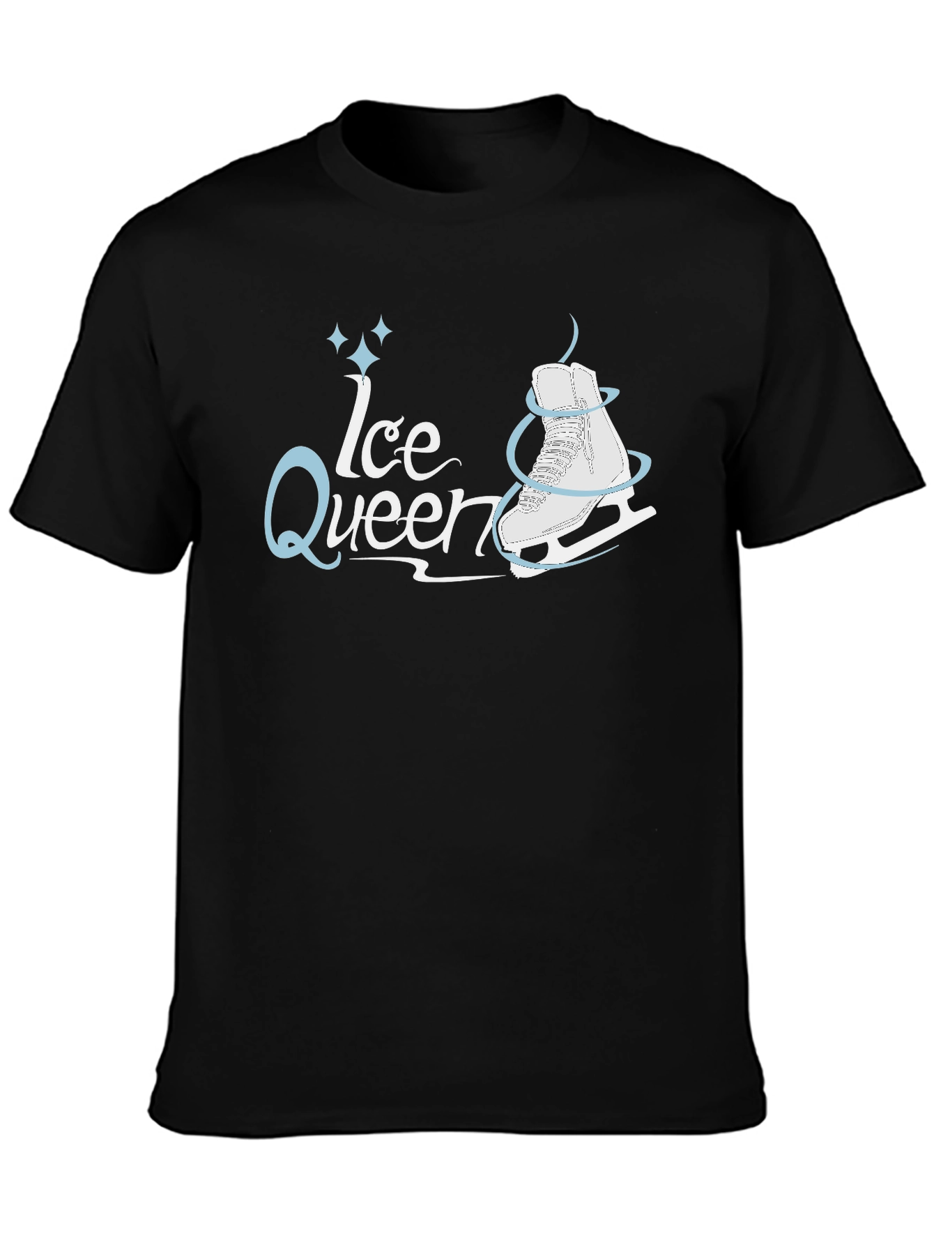 Ice Queen Graphic Tee - Black Short Sleeve