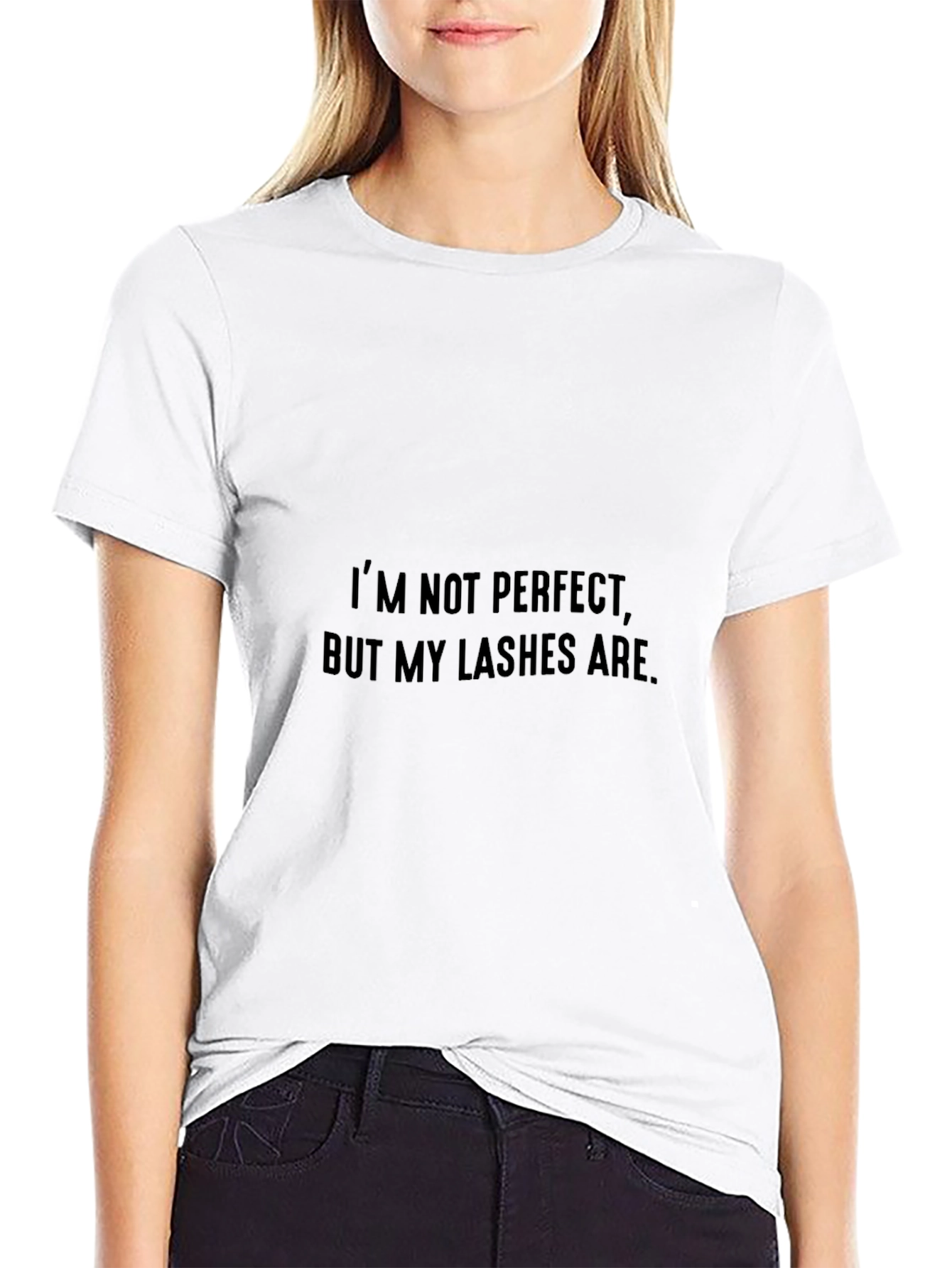 Lashes Graphic Tee - Black