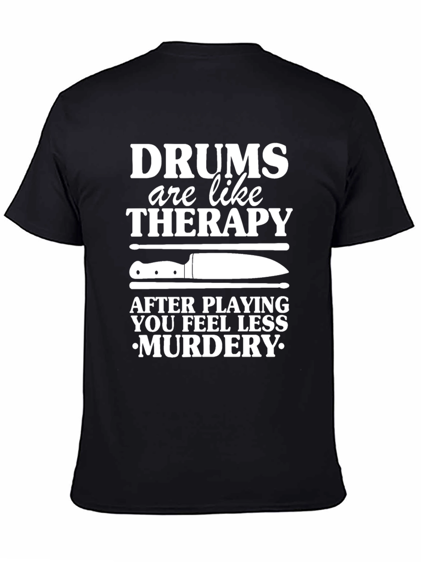 Drum Therapy T-Shirt - Funny Musician Tee