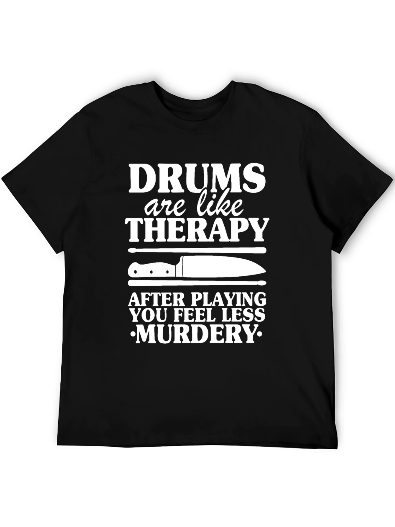 Drum Therapy T-Shirt - Funny Musician Tee