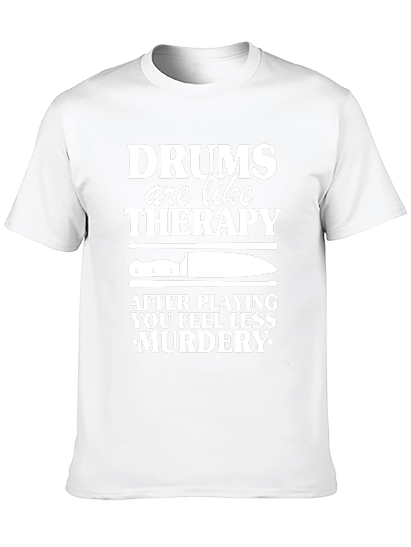 Drum Therapy T-Shirt - Funny Musician Tee