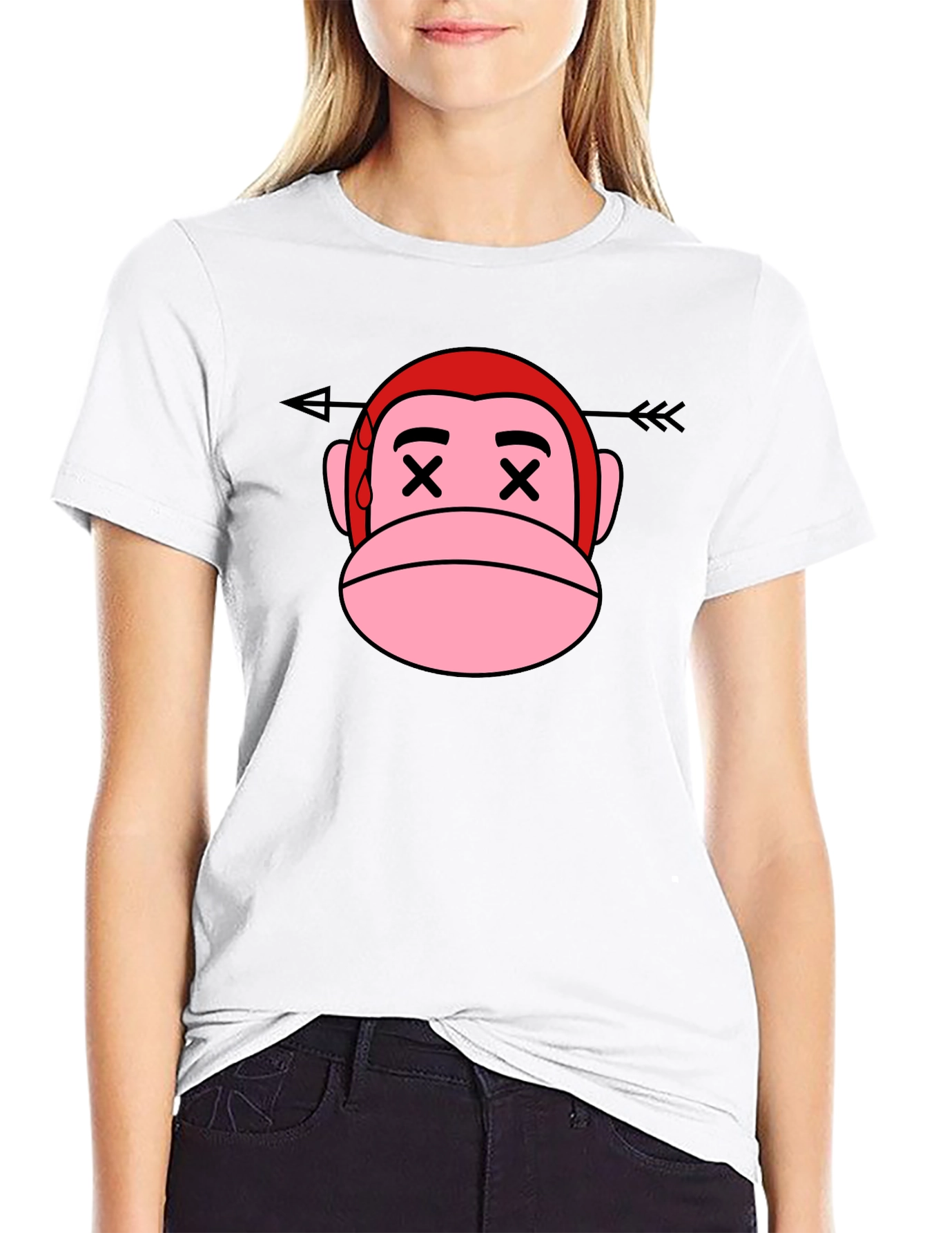 Cartoon Monkey Arrow T-Shirt