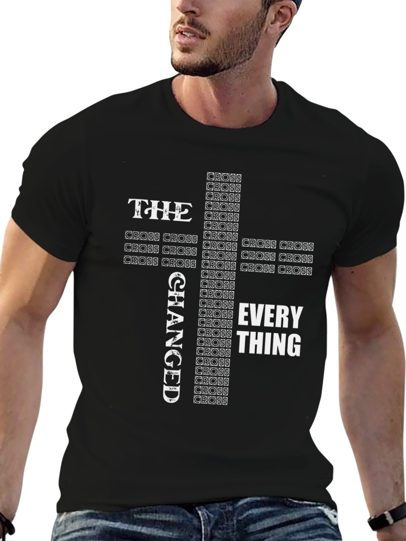 Faith Inspired Cross Graphic T-Shirt
