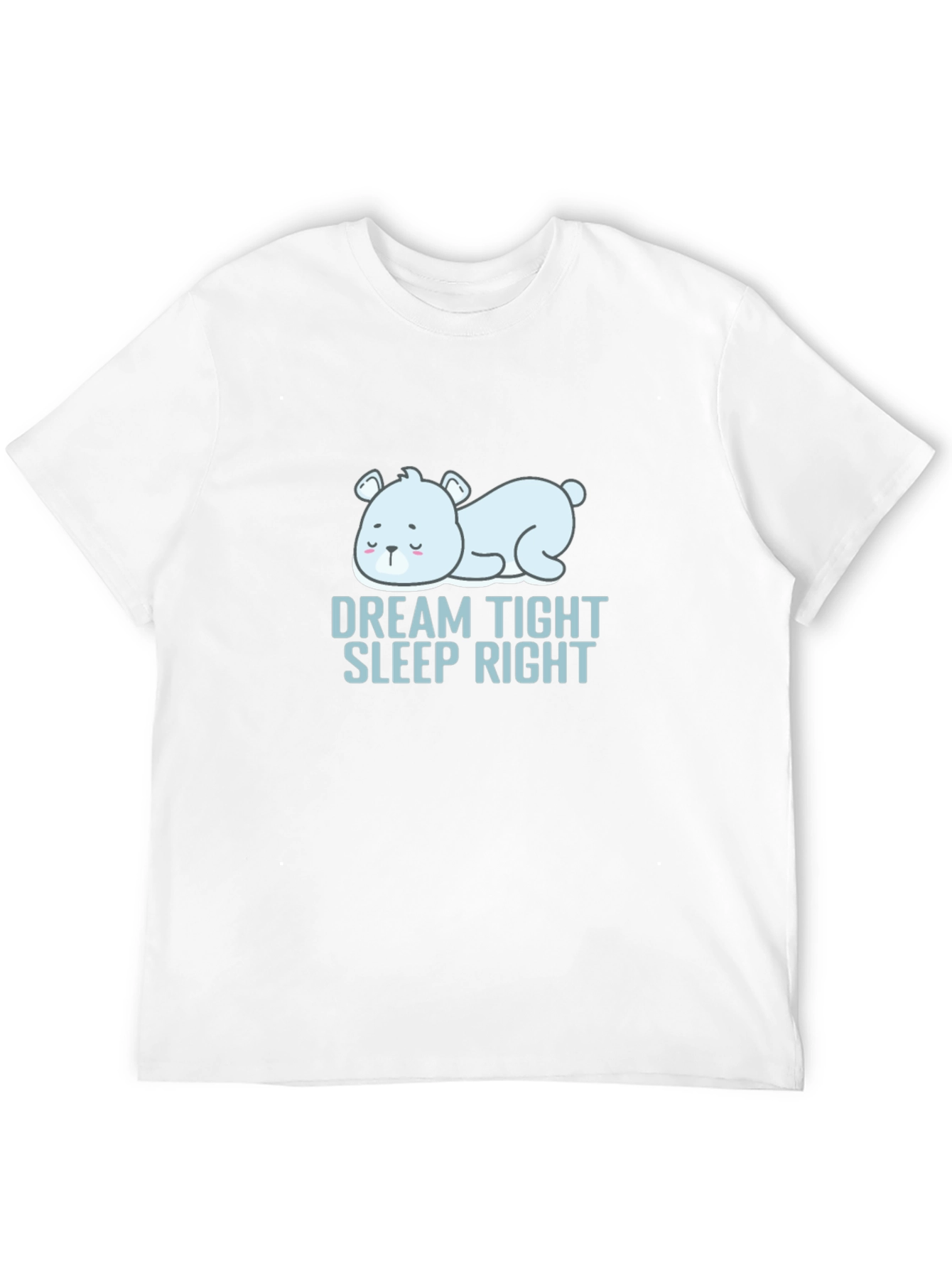 Dream Tight Sleep Right Bear Graphic T-Shirt