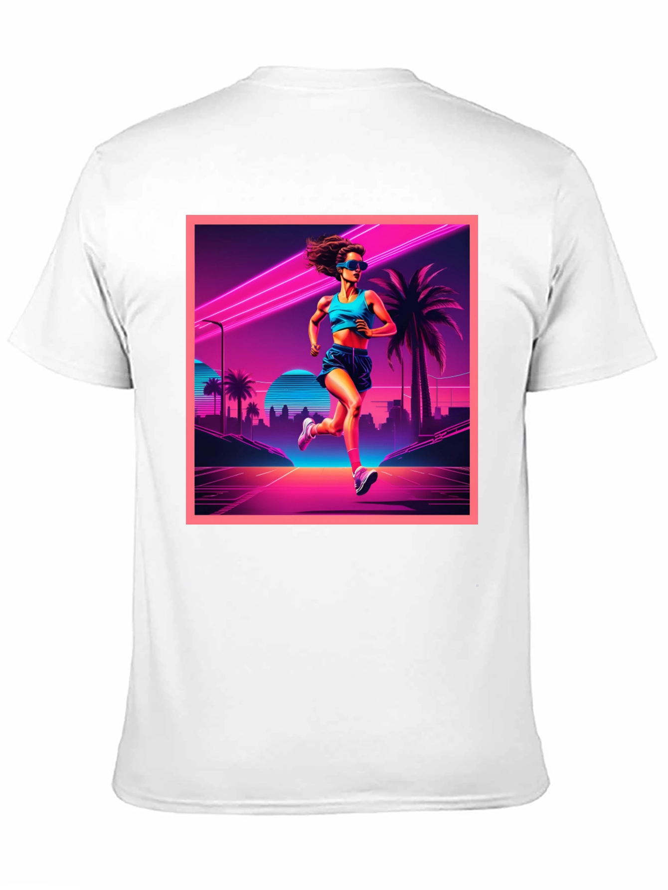 Retro Runner Graphic Tee - 80s Style