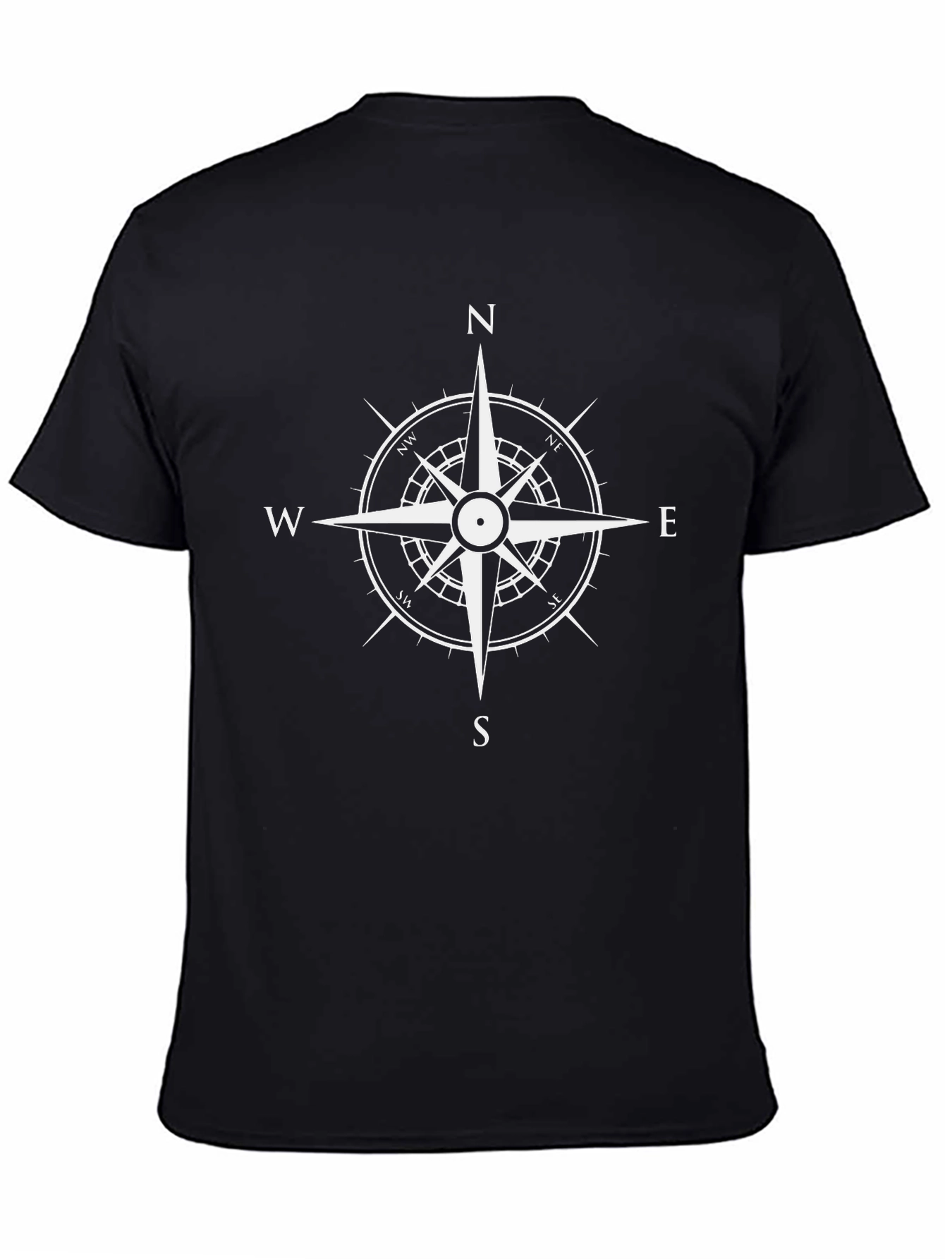Compass Graphic Black T-Shirt