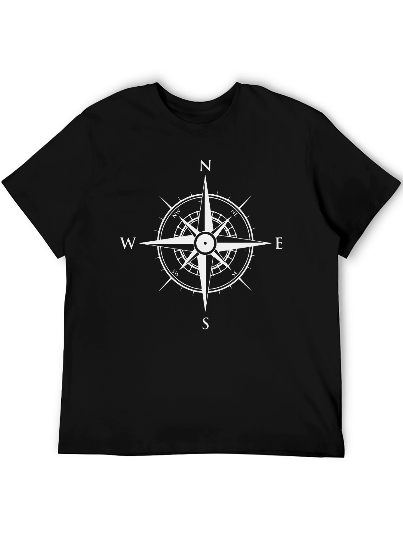 Compass Graphic Black T-Shirt