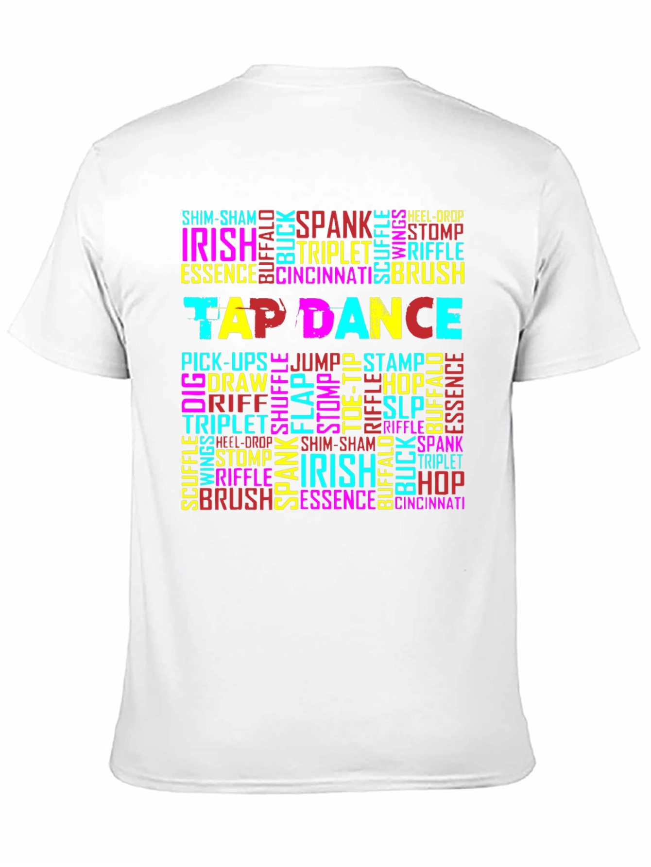 Tap Dance Steps Word Art T-Shirt
