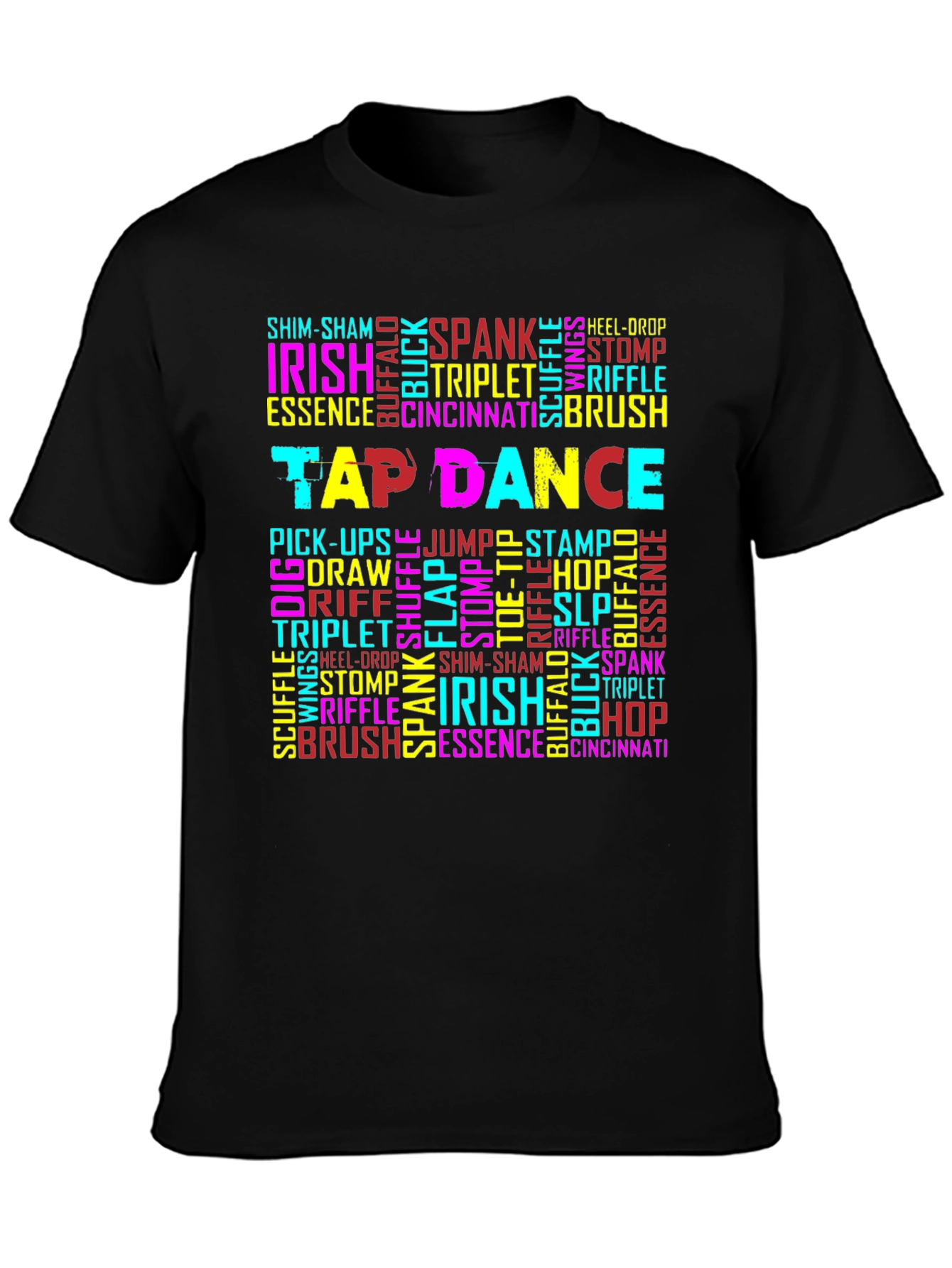 Tap Dance Steps Word Art T-Shirt